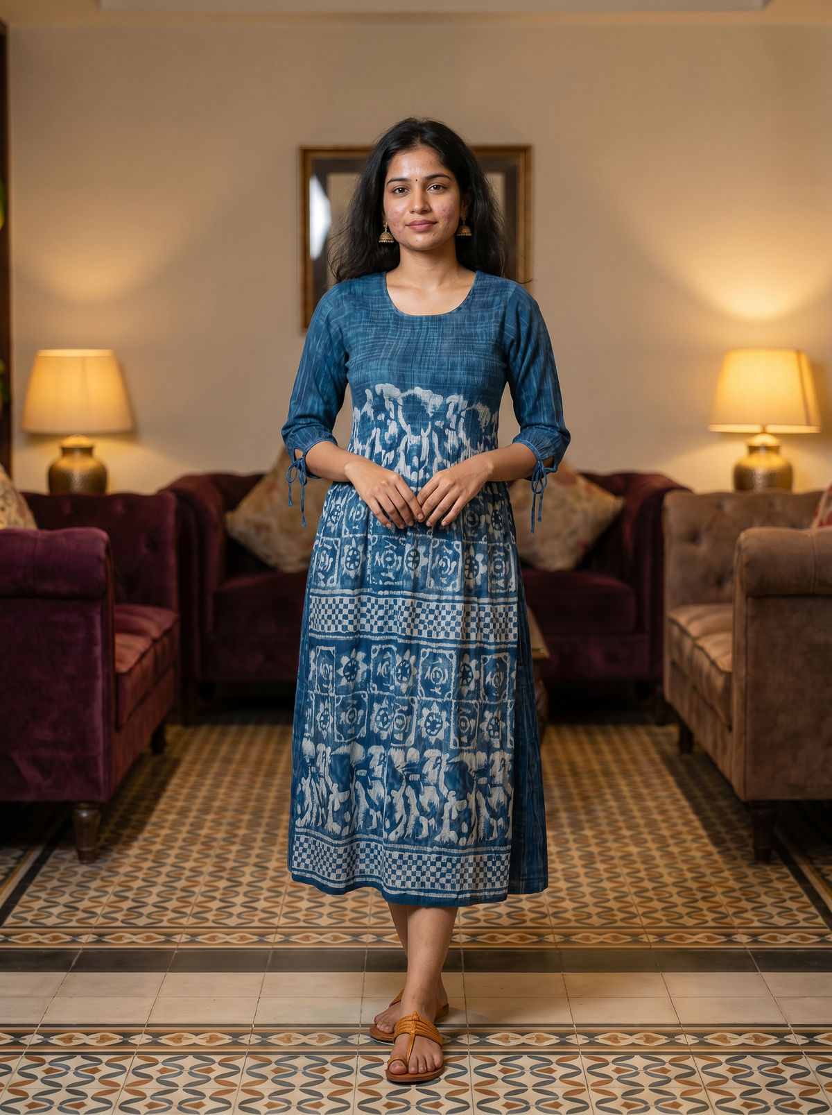 Neel Vibe Printed Dress