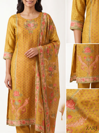 Marigold Bloom Printed Kurta Set