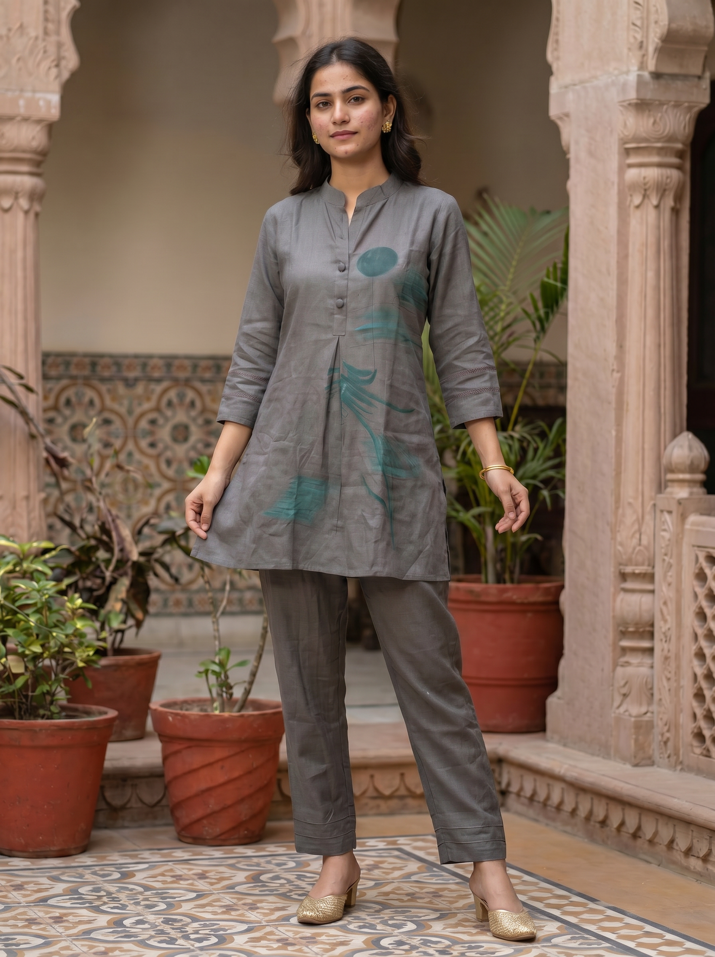 Smooth Grey Cordset  12611