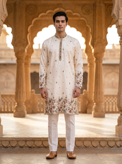 Maharaja Ivory Elegance Kurta   73135 SH-2
