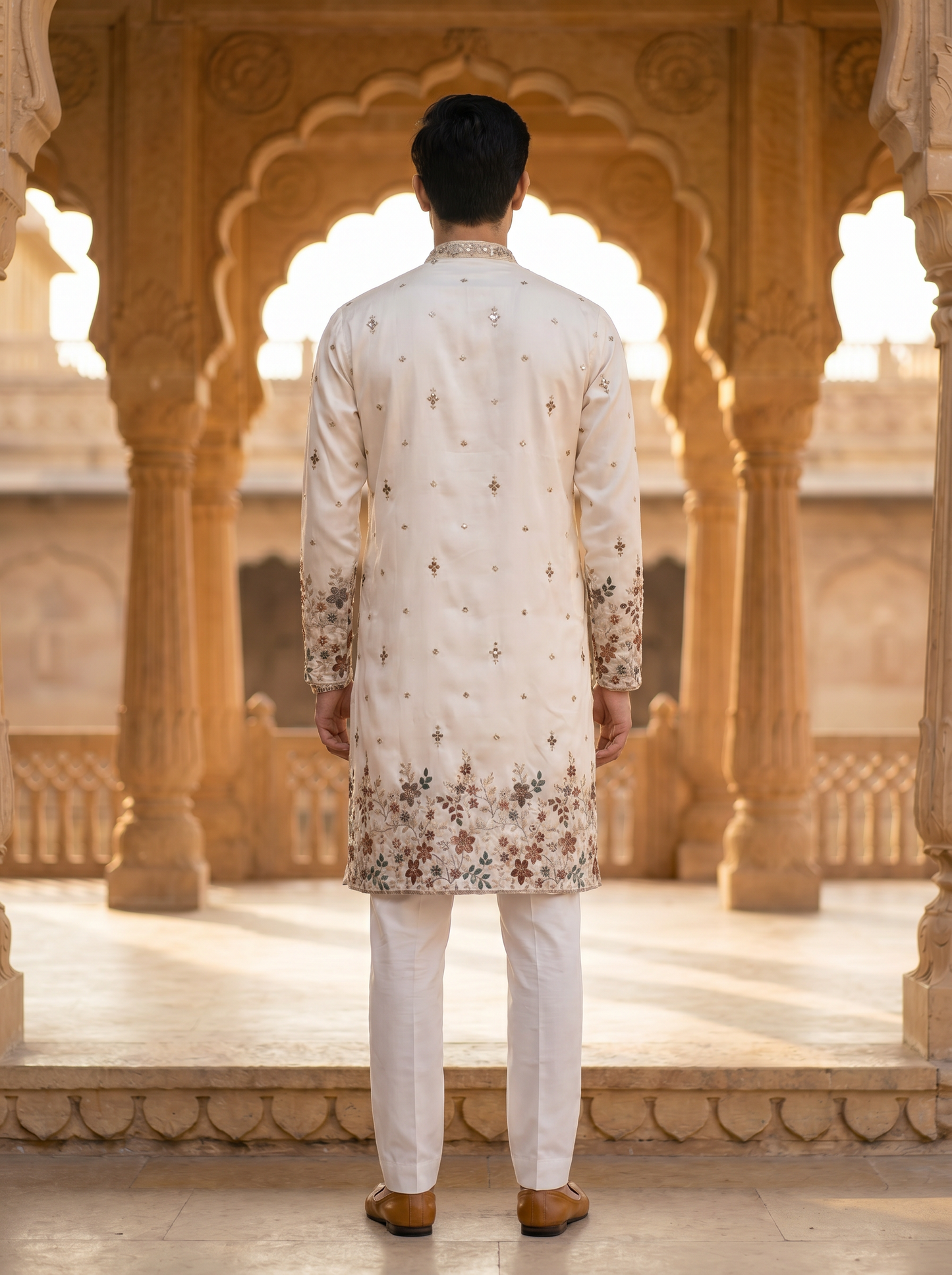 Maharaja Ivory Elegance Kurta   73135 SH-2