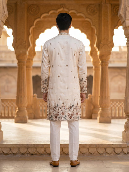 Maharaja Ivory Elegance Kurta   73135 SH-2