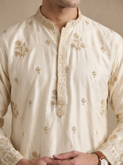 Rich Cream Kurta Set 67041-1