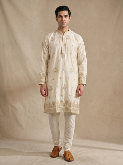Rich Cream Kurta Set 67041-1