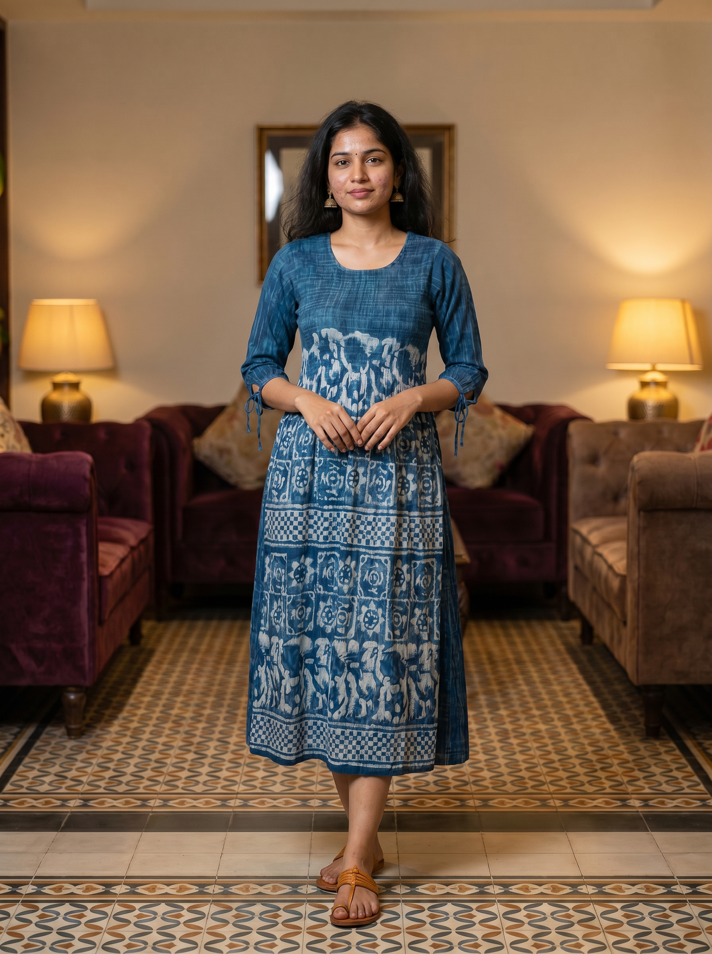 Neel Vibe Printed Dress