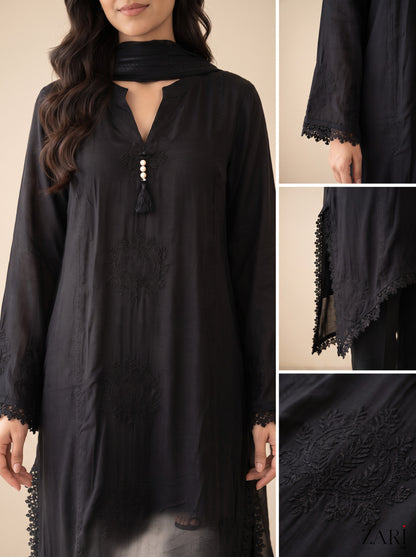 Midnight Zari Kurta Set